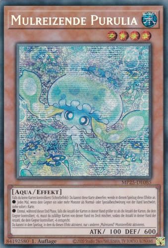 Yu-Gi-Oh! - MP25-DE085 – Mulreizende Purulia – Secret Rare – 1. Auflage – Deutsch – 2025 Mega-Pack Tin - mit LMS Trading Fieldcenter-Karte von LMS Trading