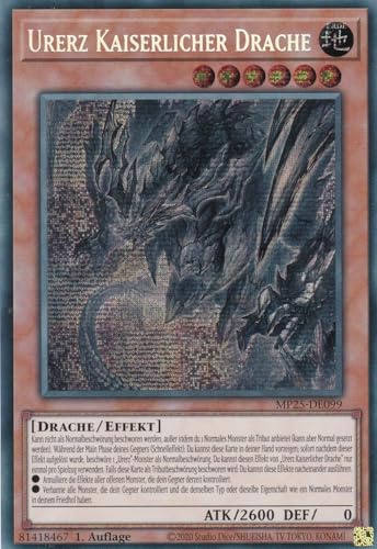 Yu-Gi-Oh! - MP25-DE099 – Urerz Kaiserlicher Drache – Secret Rare – 1. Auflage – Deutsch – 2025 Mega-Pack Tin - mit LMS Trading Fieldcenter-Karte von LMS Trading