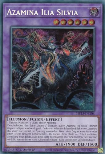 Yu-Gi-Oh! - MP25-DE104 – Azamina Mu Rcielago – Secret Rare – 1. Auflage – Deutsch – 2025 Mega-Pack Tin - mit LMS Trading Fieldcenter-Karte Yu-Gi-Oh! - MP25-DE104 – Azamina Mu Rcielago – Secret Rare – 1. Auflage – Deutsch – 2025 Mega-Pack Tin - mit LMS Trading Fieldcenter-Karte von LMS Trading