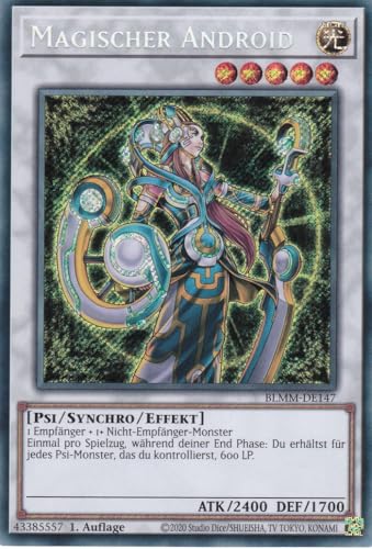 Yu-Gi-Oh! – Magischer Android – Secret Rare – BLMM-DE147 – 1. Auflage – Deutsch – Battles of Legend: Monster Mayhem - mit LMS Trading Fieldcenter-Karte Yugioh Yu-Gi-Oh! – Magischer Android – Secret Rare – BLMM-DE147 – 1. Auflage – Deutsch – Battles of Legend: Monster Mayhem - mit LMS Trading Fieldcenter-Karte Yugioh von LMS Trading