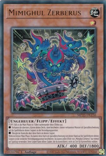 Yu-Gi-Oh! - Mimighul Zerberus – MP25-DE236 – Ultra Rare – 1. Auflage – Deutsch – 2025 Mega-Pack Tin - mit LMS Trading Fieldcenter-Karte Yu-Gi-Oh! - Mimighul Zerberus – MP25-DE236 – Ultra Rare – 1. Auflage – Deutsch – 2025 Mega-Pack Tin - mit LMS Trading Fieldcenter-Karte von LMS Trading