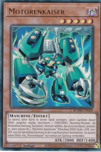Yu-Gi-Oh! – Motorenkaiser – Ultra Rare – BLMM-DE028 – 1. Auflage – Deutsch – Battles of Legend: Monster Mayhem - mit LMS Trading Fieldcenter-Karte Yugioh Yu-Gi-Oh! – Motorenkaiser – Ultra Rare – BLMM-DE028 – 1. Auflage – Deutsch – Battles of Legend: Monster Mayhem - mit LMS Trading Fieldcenter-Karte Yugioh von LMS Trading