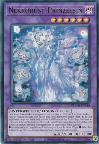 Yu-Gi-Oh! – Nekrorüst-Prinzessin – Ultra Rare – BLMM-DE146 – 1. Auflage – Deutsch – Battles of Legend: Monster Mayhem - mit LMS Trading Fieldcenter-Karte Yugioh von LMS Trading