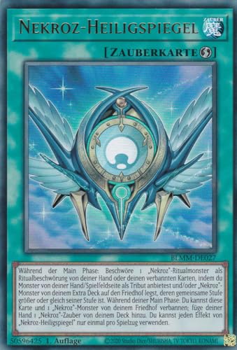 Yu-Gi-Oh! – Nekroz Heiligspiegel – Ultra Rare – BLMM-DE027 – 1. Auflage – Deutsch – Battles of Legend: Monster Mayhem - mit LMS Trading Fieldcenter-Karte Yugioh von LMS Trading