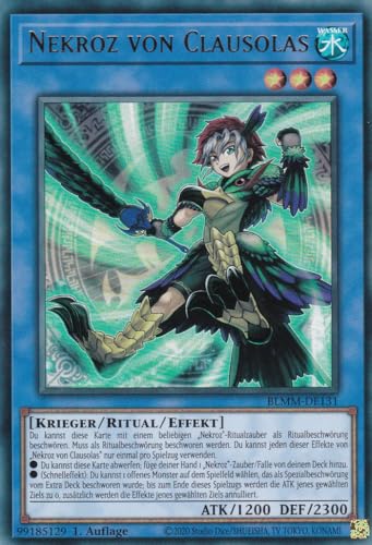 Yu-Gi-Oh! – Nekroz von Clausolas – Ultra Rare – BLMM-DE131 – 1. Auflage – Deutsch – Battles of Legend: Monster Mayhem - mit LMS Trading Fieldcenter-Karte Yugioh von LMS Trading