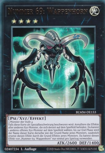 Yu-Gi-Oh! – Nummer 69: Wappenhorn – Ultra Rare – BLMM-DE153 – 1. Auflage – Deutsch – Battles of Legend: Monster Mayhem - mit LMS Trading Fieldcenter-Karte Yugioh Yu-Gi-Oh! – Nummer 69: Wappenhorn – Ultra Rare – BLMM-DE153 – 1. Auflage – Deutsch – Battles of Legend: Monster Mayhem - mit LMS Trading Fieldcenter-Karte Yugioh von LMS Trading