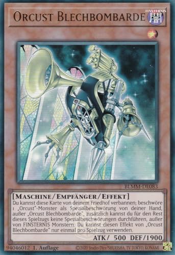 Yu-Gi-Oh! – Orcust Blechbombarde – Ultra Rare – BLMM-DE083 – 1. Auflage – Deutsch – Battles of Legend: Monster Mayhem - mit LMS Trading Fieldcenter-Karte Yugioh von LMS Trading