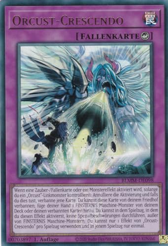 Yu-Gi-Oh! – Orcust-Crescendo – Ultra Rare – BLMM-DE098 – 1. Auflage – Deutsch – Battles of Legend: Monster Mayhem - mit LMS Trading Fieldcenter-Karte Yugioh von LMS Trading