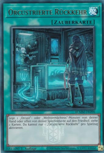 Yu-Gi-Oh! – Orcustrierte Rückkehr – Ultra Rare – BLMM-DE096 – 1. Auflage – Deutsch – Battles of Legend: Monster Mayhem - mit LMS Trading Fieldcenter-Karte Yugioh Yu-Gi-Oh! – Orcustrierte Rückkehr – Ultra Rare – BLMM-DE096 – 1. Auflage – Deutsch – Battles of Legend: Monster Mayhem - mit LMS Trading Fieldcenter-Karte Yugioh von LMS Trading