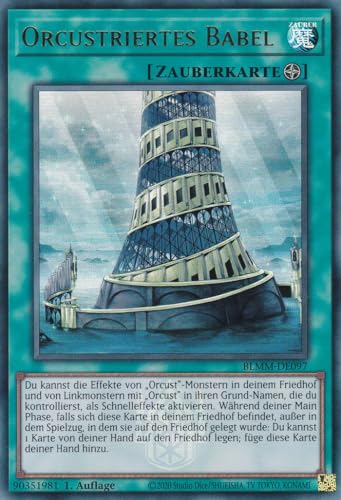 Yu-Gi-Oh! – Orcustriertes Babel – Ultra Rare – BLMM-DE097 – 1. Auflage – Deutsch – Battles of Legend: Monster Mayhem - mit LMS Trading Fieldcenter-Karte Yugioh von LMS Trading