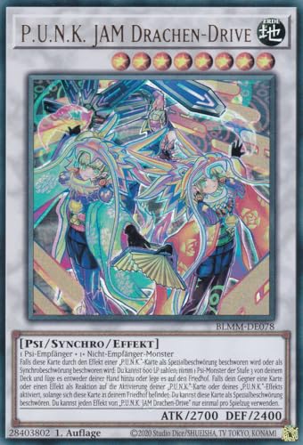 Yu-Gi-Oh! – P.U.N.K. Jam Drachen-Drive – Ultra Rare – BLMM-DE078 – 1. Auflage – Deutsch – Battles of Legend: Monster Mayhem - mit LMS Trading Fieldcenter-Karte Yugioh Yu-Gi-Oh! – P.U.N.K. Jam Drachen-Drive – Ultra Rare – BLMM-DE078 – 1. Auflage – Deutsch – Battles of Legend: Monster Mayhem - mit LMS Trading Fieldcenter-Karte Yugioh von LMS Trading