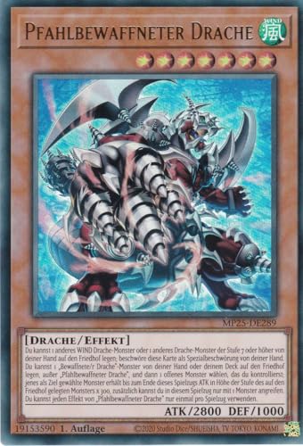 Yu-Gi-Oh! - Pfahlbewaffneter Drache – MP25-DE289 – Ultra Rare – 1. Auflage – Deutsch – 2025 Mega-Pack Tin - mit LMS Trading Fieldcenter-Karte Yu-Gi-Oh! - Pfahlbewaffneter Drache – MP25-DE289 – Ultra Rare – 1. Auflage – Deutsch – 2025 Mega-Pack Tin - mit LMS Trading Fieldcenter-Karte von LMS Trading