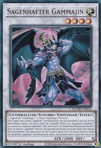 Yu-Gi-Oh! – Sagenhafter Gammajin – Ultra Rare – BLMM-DE013 – 1. Auflage – Deutsch – Battles of Legend: Monster Mayhem - mit LMS Trading Fieldcenter-Karte Yugioh von LMS Trading