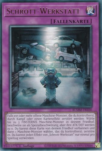 Yu-Gi-Oh! – Schrott Werkstatt – Ultra Rare – BLMM-DE030 – 1. Auflage – Deutsch – Battles of Legend: Monster Mayhem - mit LMS Trading Fieldcenter-Karte Yugioh von LMS Trading