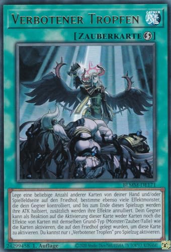 Yu-Gi-Oh! – Verbotener Tropfen – Ultra Rare – BLMM-DE171 – 1. Auflage – Deutsch – Battles of Legend: Monster Mayhem - mit LMS Trading Fieldcenter-Karte Yugioh von LMS Trading
