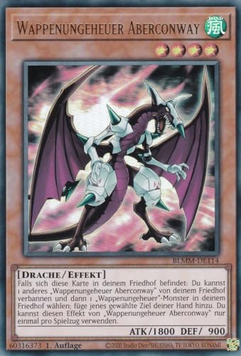 Yu-Gi-Oh! – Wappenungeheuer Aberconway – Ultra Rare – BLMM-DE114 – 1. Auflage – Deutsch – Battles of Legend: Monster Mayhem - mit LMS Trading Fieldcenter-Karte Yugioh Yu-Gi-Oh! – Wappenungeheuer Aberconway – Ultra Rare – BLMM-DE114 – 1. Auflage – Deutsch – Battles of Legend: Monster Mayhem - mit LMS Trading Fieldcenter-Karte Yugioh von LMS Trading