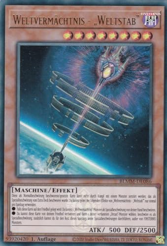 Yu-Gi-Oh! – Weltvermächtnis - „Weltstab“ – Ultra Rare – BLMM-DE086 – 1. Auflage – Deutsch – Battles of Legend: Monster Mayhem - mit LMS Trading Fieldcenter-Karte Yugioh Yu-Gi-Oh! – Weltvermächtnis - „Weltstab“ – Ultra Rare – BLMM-DE086 – 1. Auflage – Deutsch – Battles of Legend: Monster Mayhem - mit LMS Trading Fieldcenter-Karte Yugioh von LMS Trading