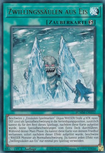Yu-Gi-Oh! – Zwillingssäulen – Ultra Rare – BLMM-DE032 – 1. Auflage – Deutsch – Battles of Legend: Monster Mayhem - mit LMS Trading Fieldcenter-Karte Yugioh von LMS Trading
