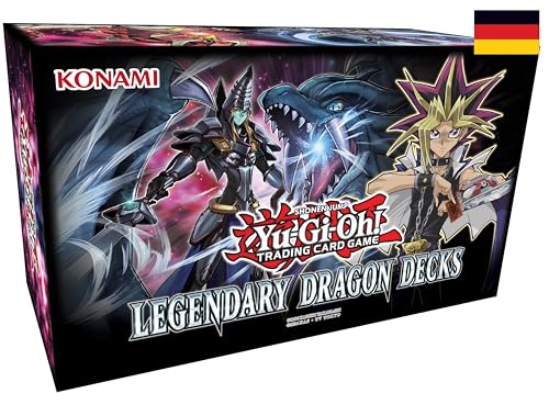 Yugioh - Legendary Dragon Decks - LEDD - Box - Reprint - Unlimitiert - Deutsch - Vorgefertige Box - mit LMS Trading Fieldcenter Karte von LMS Trading