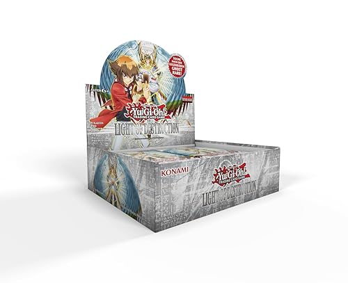 Yugioh - Light of Destruction - LODT - Display (24 Boosterpacks mit je 9 Karten pro Pack) - Deutsch - Reprint - Originalverpackt - mit LMS Trading Fieldcenter-Karte von LMS Trading