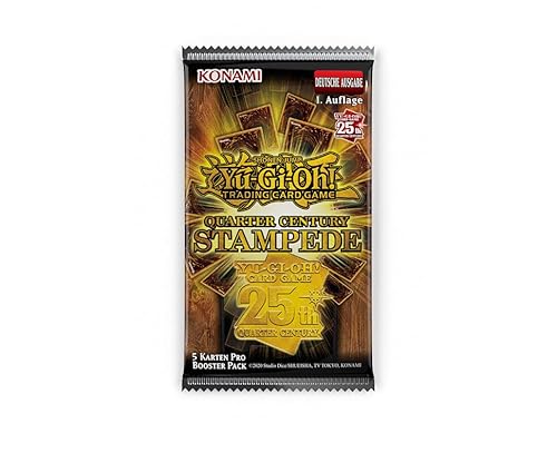 Yugioh - Quarter Century Stampede - RA04 - Booster Pack (5 Karten pro Booster Packs) - Deutsch - mit LMS Trading Fieldcenter Karte - Vorverkauf von LMS Trading
