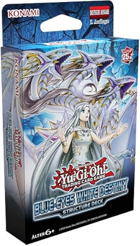 Yugioh - Structure Deck: Blue-Eyes White Destiny - Deutsch - 1. Auflage - 50 Karten Deck +(mit Einer Secret Rare Karte inklusive!) mit LMS Trading Fieldcenter Karte von LMS Trading