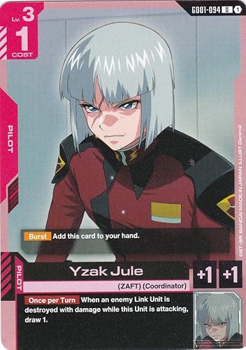 Yzak Jule - GD01-094 - Uncommon - Newtype Rising - Gundam TCG - Einzelkarte - Offiziell - Anime - mit LMS-Trading Karte Yzak Jule - GD01-094 - Uncommon - Newtype Rising - Gundam TCG - Einzelkarte - Offiziell - Anime - mit LMS-Trading Karte von LMS Trading