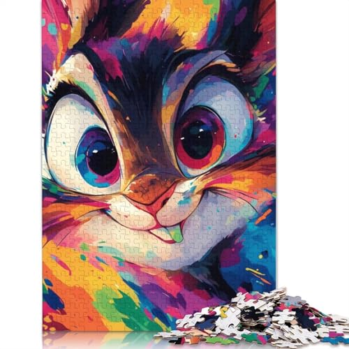 1000 Teile, Bunte Löwenkunst für Erwachsene, schwieriges Puzzle, Holzpuzzle für Erwachsene, 1000 Stück (75 x 50 cm) von LMYmoney