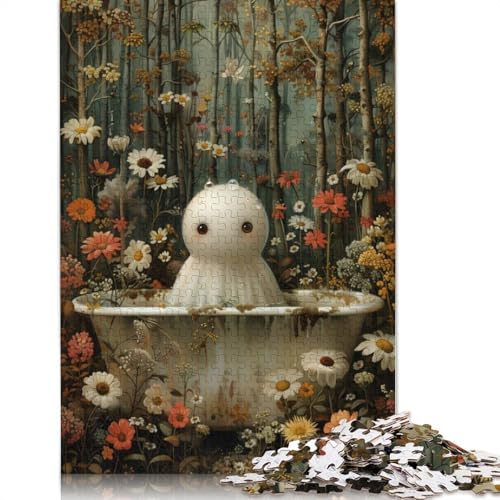 1000 Teile „Geisterhaftes Bad im Wald“-Puzzle für Erwachsene, Schwierigkeitsgrad: Puzzle, Lernspielzeug, Spiele, (75 x 50 cm) von LMYmoney
