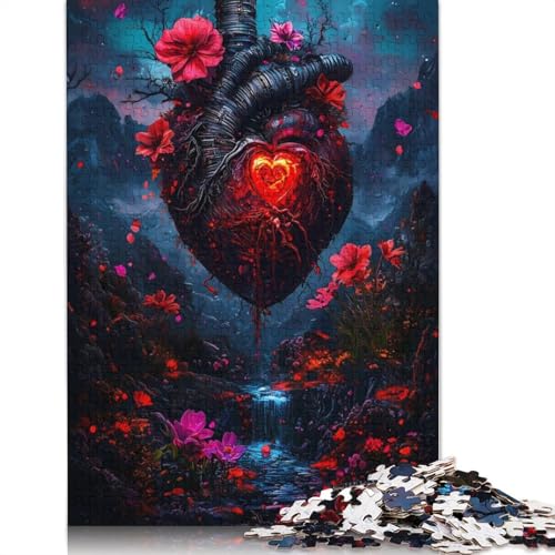 1000 Teile „Herz des Waldes“-Puzzle für Erwachsene, Schwierigkeitsgrad: Puzzle, Lernspielzeug, Spiele, (75 x 50 cm) von LMYmoney