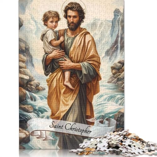 1000 Teile „Saint Christopher“-Puzzle, Schwierigkeitsgrad Puzzle, Lernspiele, Spielzeug, (75 x 50 cm) von LMYmoney