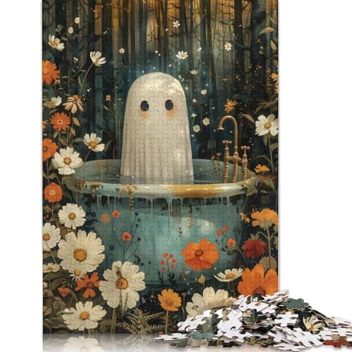 1000 Teile Badewannengeist-Blumenpuzzle, Schwierigkeitsgrad für Erwachsene, Entspannungsspiele, Spielzeug, (75 x 50 cm) von LMYmoney