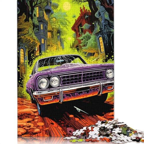 1000 Teile Coole Bunte Sportwagen-Holzpuzzles, Holzpuzzles für Erwachsene und Jugendliche ab 12 Jahren, 1000 Stück (75 x 50 cm) von LMYmoney