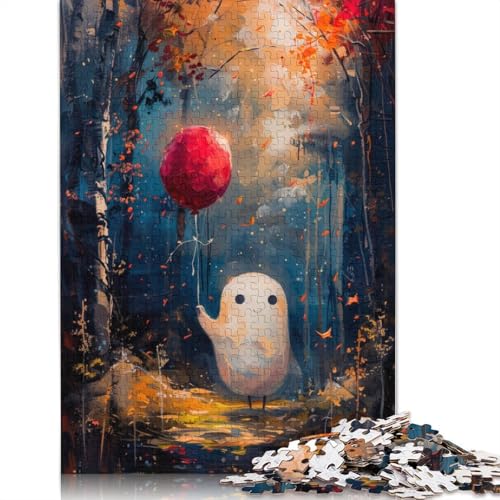 1000 Teile Geist mit Ballon-Waldpuzzle, Schwierigkeitsgrad Puzzle, Lernspiele, Spielzeug, (75 x 50 cm) von LMYmoney