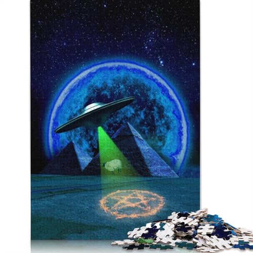 1000 Teile Invasion der Aliens Puzzle für Erwachsene, Schwierigkeitsgrad Puzzles, Lernspielzeug, Spiele, Familiendekoration (75 x 50 cm) von LMYmoney