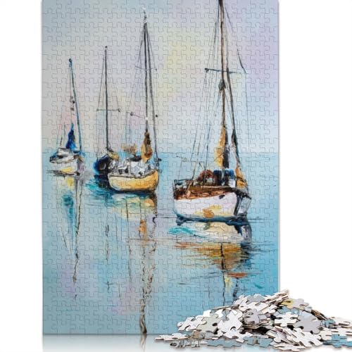 1000 Teile Komplettes Ruhiges Puzzle, Puzzle für Erwachsene, Schwierigkeitsgrad, Lernspiel, Spielzeug, (38 x 26 cm) von LMYmoney