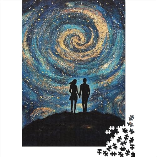 1000 Teile Kunst-Star-Paar-Puzzle, Schwierigkeitsgrad, Lernspiele, Spielzeug, (75 x 50 cm) von LMYmoney