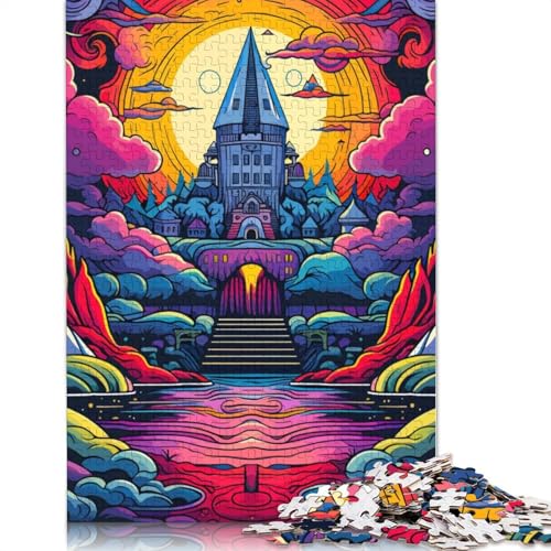 1000 Teile Schloss-Fantasie-Puzzles, Schwierigkeitsgrad Puzzle, Lernspiele, Spielzeug, (38 x 26 cm) von LMYmoney
