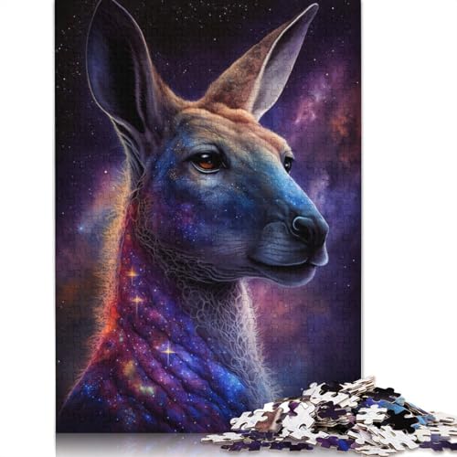 1000 Teile Tierkänguru-Holzpuzzles, Holzpuzzles für Erwachsene und Jugendliche ab 12 Jahren, 1000 Teile (75 x 50 cm) von LMYmoney