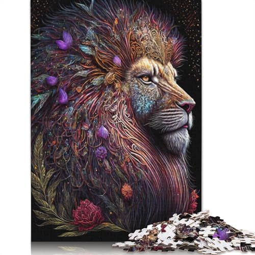 1000 Teile Wunderschöner Traumlöwe-Holzpuzzle, Holzpuzzle für Erwachsene und Jugendliche ab 12 Jahren, 1000 Teile (75 x 50 cm) von LMYmoney