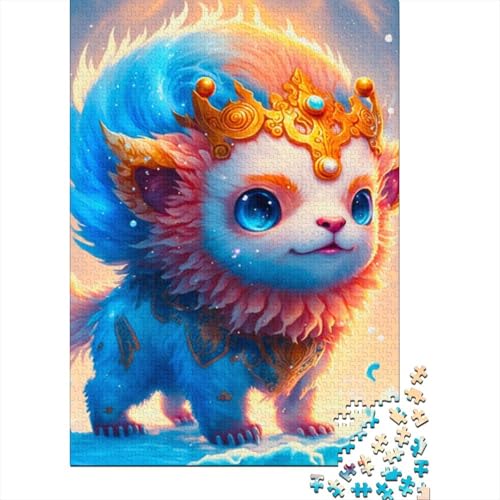 1000 Teile süßes Drachenbaby-Holzpuzzle, Holzpuzzle für Erwachsene und Jugendliche ab 12 Jahren, 1000 Teile (38 x 26 cm) von LMYmoney