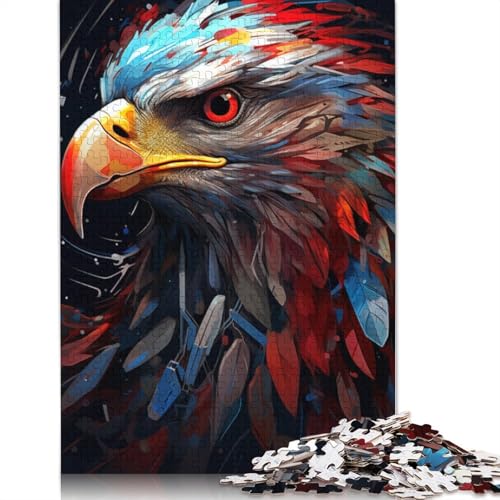 1000-teiliges Adlerkopf-Puzzle für Erwachsene, Puzzle für Erwachsene und Jugendliche ab 12 Jahren, 1000 Teile (75 x 50 cm) < von LMYmoney