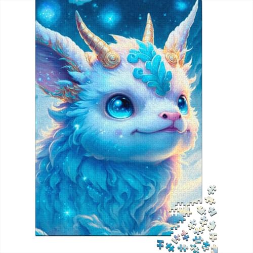 1000-teiliges Drachenbaby-Puzzle für Erwachsene, Holzpuzzle für Erwachsene, für Familienspaß und Spieleabend, 1000 Teile (38 x 26 cm) von LMYmoney