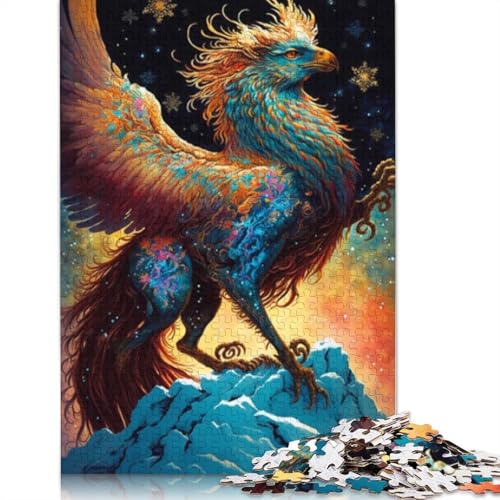 1000-teiliges Fantasy-Löwen-Puzzle für Erwachsene, Holzpuzzle, Lernspiel für Erwachsene Teenager, 1000 Teile (75 x 50 cm) von LMYmoney