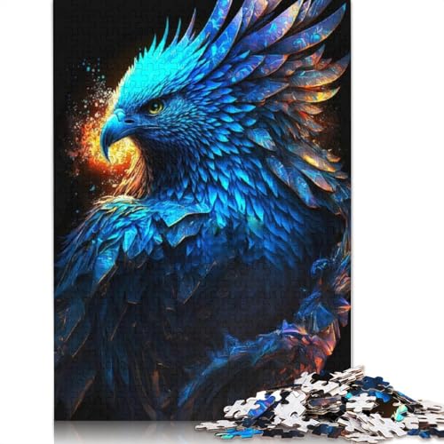 1000-teiliges Galaxy Art Phoenix-Puzzle für Erwachsene Teenager, Holzpuzzles, nachhaltiges Puzzle für Erwachsene | Spiele 1000 Stück (75 x 50 cm) von LMYmoney