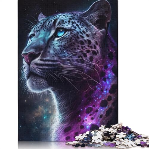 1000-teiliges Galaxy Leopard-Puzzle für Erwachsene und Jugendliche, Holzpuzzle, nachhaltiges Puzzle für Erwachsene, Spiele 1000 Teile (75 x 50 cm) von LMYmoney