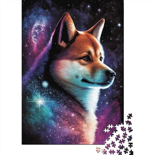 1000-teiliges Galaxy Shiba Inu-Puzzle für Erwachsene und Teenager, Lernspiele für Zuhause, DIY-Spielzeug, 1000 Stück (38 x 26 cm) von LMYmoney