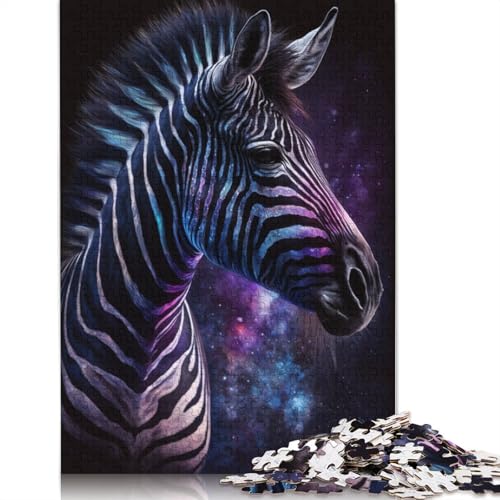 1000-teiliges Galaxy Zebra-Puzzle für Erwachsene, Puzzle, Puzzle für Erwachsene, einzigartige Heimdekoration und Geschenke, 1000 Teile (75 x 50 cm) von LMYmoney