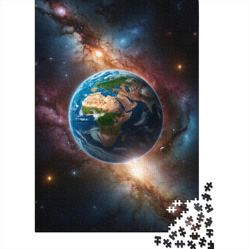 1000-teiliges Holzpuzzle „Galaxie, Fantasieplanet“, Holzpuzzle für Erwachsene und Jugendliche ab 12 Jahren, 1000 Teile (38 x 26 cm) von LMYmoney