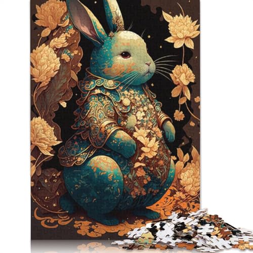 1000-teiliges Kaninchen-Puzzle für Erwachsene, Puzzles, Lernspielzeug, 1000 Stück (75 x 50 cm) von LMYmoney